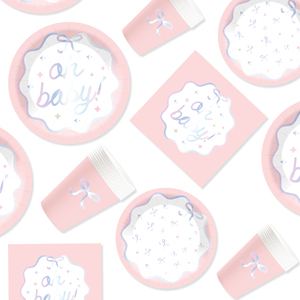 DAMAI Artículos para Fiestas de Revelación de Género, Vajilla para Baby Shower, Platos y Servilletas para Revelación de Género, Niños y Niñas para Baby Shower - Product Image 5