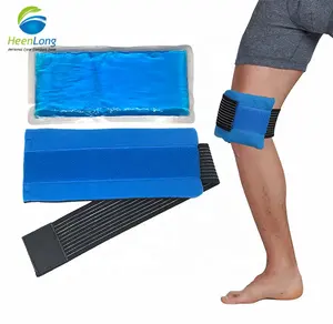 Heenlong Hot Selling Flexible Durable Gel Wrap Pouch Hot Cold Therapy Cooler Gel Pack Wrap Pouch Ice Pack for Knee Ice Bag Pack