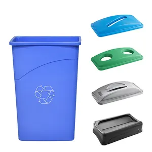 Customizável 87L Reciclagem Lixo Cozinha pode Dust Bin Indoor Waste Bins