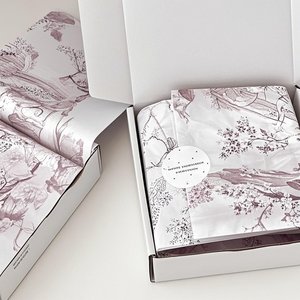 Pürüzsüz moda sarma için özel markalaşma ile saten doku kağıdı - Product Image 2