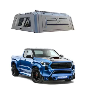 Toldo de techo rígido de camión de aleación de aluminio personalizado de alta calidad toldo de techo rígido de fibra de vidrio para diferentes modelos de camioneta Ford Tacama