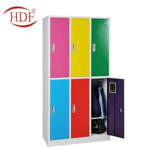 Luoyang Huadu Usine Nouveau Style Toutes Les Tailles bureau meubles en acier <span class=keywords><strong>6</strong></span> portes casier <span class=keywords><strong>vestiaire</strong></span> <span class=keywords><strong>vestiaire</strong></span> - Product Image 4