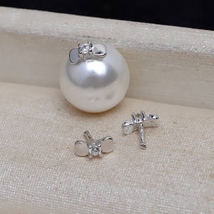 10 Tapones de Plata S925 con Forma de Lazo para Perforaciones, Nuevos 4184, Materiales Semiterminados para Accesorios de Joyería DIY, Tapones para Cuentas - Product Image 4