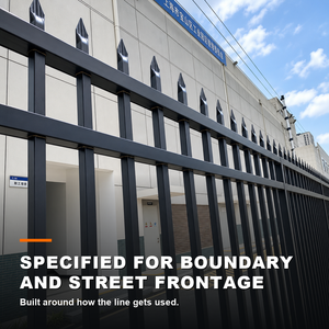 Ornamental Steel Picket <b>Fence</b> Panels Decorative Spear Head Metal Security Boundary <b>Fence</b> <b>for</b> Government Infrastructure - Product Image 4