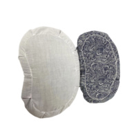 Vente en gros d'oreillers Zafu en forme de lune ou de sarrasin écologiques avec housse amovible et lavable pour la méditation de yoga