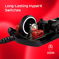 Ratón para Juegos con Cable HyperX Pulsefire Haste 2 RGB, Sensor Óptico de 26000 DPI 26K, 6 Botones Programables, Ratón para Esports para PC y Xbox