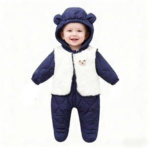 Custom Insulated Snow Jumpsuit Winter Outerwear Kids' One-Piece Ski Snow Wear for Girls - Product Image 3