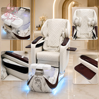 Fauteuil de pédicure électrique multifonctionnel avec station de spa pour les pieds, mobilier de manucure et pédicure pour salon de beauté