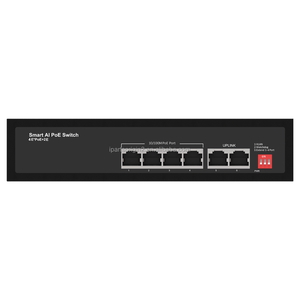 2026 Best Seller Top Popular 6 Port Smart AI PoE <b>Switch</b> 4*POE+2*Uplink 10/100Mbps Full Duplex Industrial <b>Network</b> <b>Switch</b> In Stock - Product Image 1