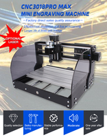 Routeur CNC Konmison 3018 Pro Max 3 axes, routeur à bois de bureau, contrôle GRBL, moteur à broche unique 24V, roulement, 400x330x240mm, 0.1mm