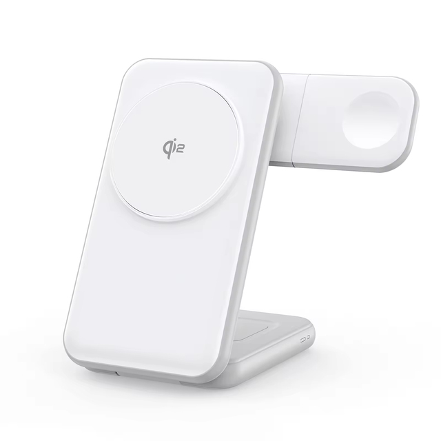 Ergonomic Wireless Charging Stand Classic Black White ABS Portable Universal Compatible Smartphone Desktop Charger