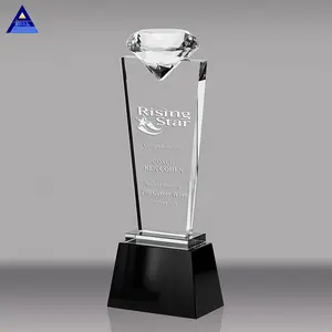 Kunden spezifische bunte Diamant Kristall Trophäe Glas Grammy Medaillen Sport veranstaltungen Auszeichnungen