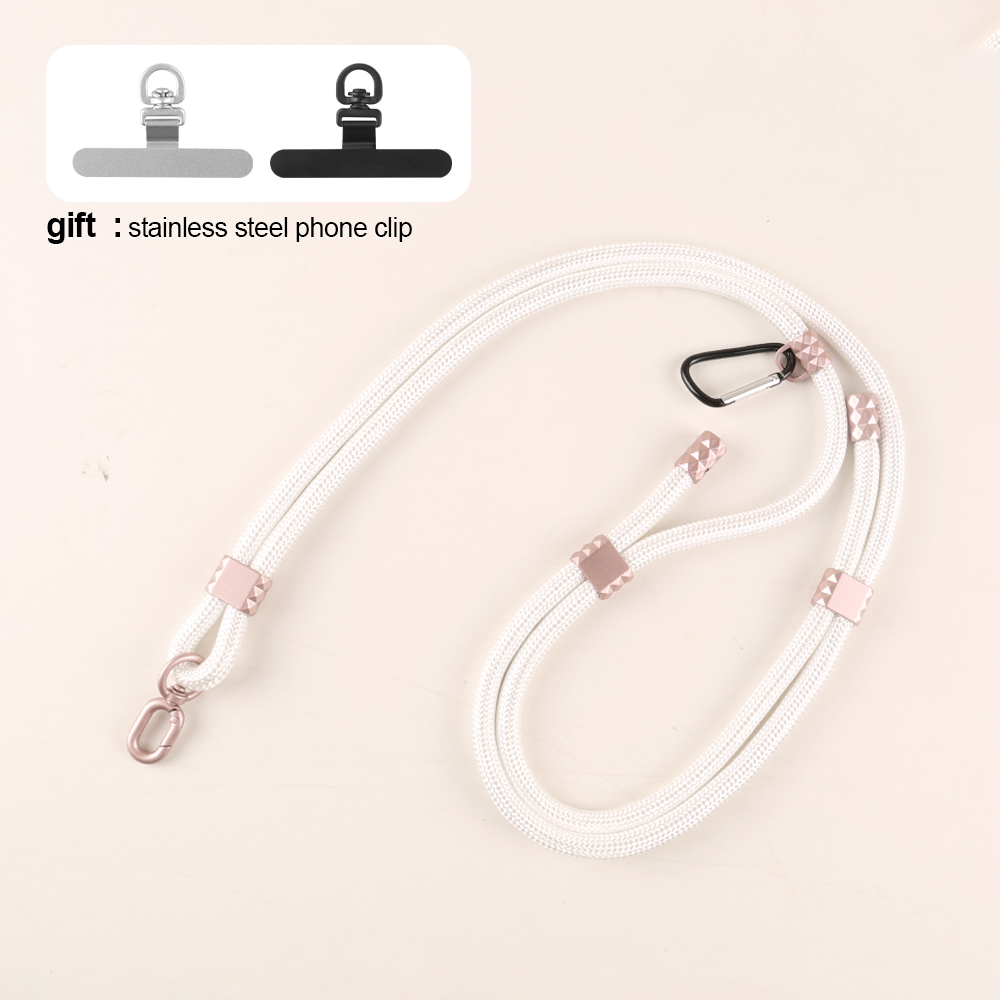 Bracelet blanc + boucle rose