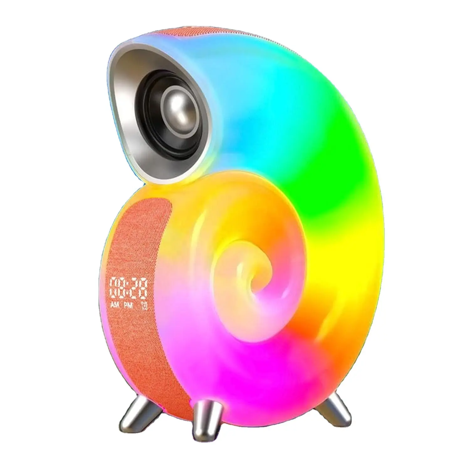 Renkli uyandırma işığı Conch ortam ışığı beyaz gürültü makinesi çalar saat kablosuz BT hoparlör APP kontrol uyku eğitmen ışık