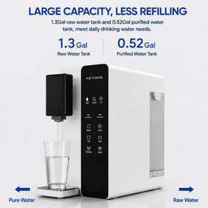 CT2 Electric Reverse Osmosis 5-Stage Countertop Water Filtration System UV Status Display 6-Month <b>Filter</b> Life 5L Tank Household - Product Image 3