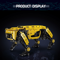 Mold King 15075Four-Legged Robot Hunde leistungs modul RC Mechanischer intelligenter Roboter Programmier barer Bildungs baustein