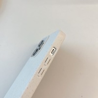 Échantillon gratuit étui de téléphone dégradable en paille de blé écologique recyclable Android pour iPhone accessoire compatible 12 13 14 15 16 Pro