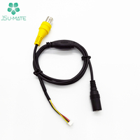 Câble d'extension d'alimentation personnalisé Y Splitter DC 5521/25 femelle, câble de connexion JST 4 broches vers connecteur DC BNC, câble 4 broches