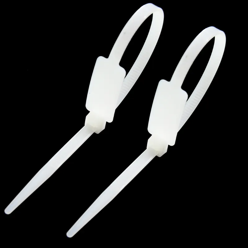 Ikatan kabel penanda nilon 2.5*100mm harga rendah ikatan kabel Label penanda dasi ritsleting plastik
