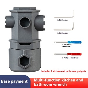 Herramienta de extracción de grifo de cocina moderna de un solo orificio, válvula de caño de lavabo multifunción Universal, núcleo de latón hecho a mano de cerámica - Product Image 6