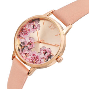 Damen Uhr ginevra Fashion Lady <span class=keywords><strong>orologio</strong></span> da <span class=keywords><strong>donna</strong></span> al quarzo con quadrante stampato in 3D in stile <span class=keywords><strong>classico</strong></span> semplice con logo - Product Image 2