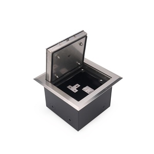 Caja de Conexiones para Piso de Acero Inoxidable con Tapa Impermeable IP66 y Mecanismo de Autobloqueo - Product Image 1