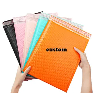 bubble bags for packing custom mailer purple pink mailer air bubble pouches cushioning bags