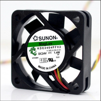 Sunon KDE2404PFV2 4010 40X40X10mm 4cm 24V DC 1.4W 0.06A 7CFM 5800RPM 2 Broches CPU Onduleur Mini Ventilateur Axial