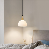 Lampe de Plafond Moderne Simple pour Balcon, Petite Suspension Artistique de Luxe à Tête Unique pour Hall d'Entrée, Couloir et Allée