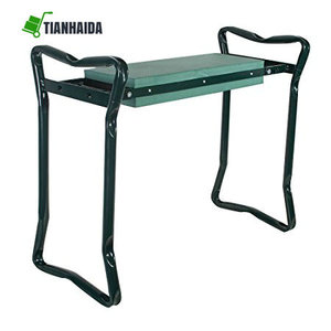 Robuste Portable Pliable Rembourré En Mousse Genouillère De Jardin Jardinage Genouillère En Métal Tabouret Siège Siège Pliant et Genouillère - Product Image 3
