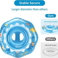 Bouée de natation ronde gonflable en PVC écologique pour enfants et bébés âgés de 6 à 36 mois Modèle ZHANXING YT-313