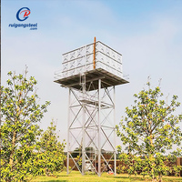 C/Diseño moderno Estructura de acero galvanizado alto Torre de tanque de agua Edificio de estructura metálica impresionante