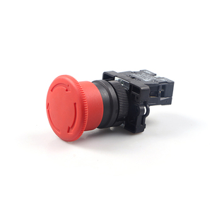 Bouton poussoir champignon XB2-ES542 22 mm ROUGE, interrupteur d'urgence en plastique 10A - Product Image 2