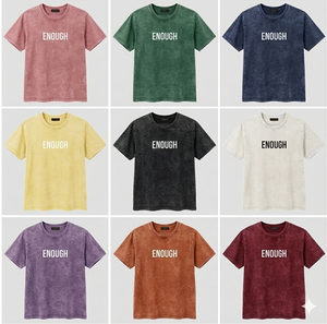 Camiseta de manga corta y cuello redondo, hecha de 100% algodón, lavado ácido, 160 g/m². - Product Image 1