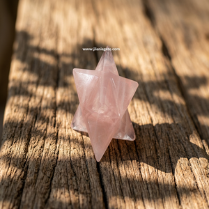 Vente en gros de pierres semi-précieuses sculptées et gravées en quartz rose étoilé Markaba, pour la méditation, l'énergie positive, le Reiki, le Feng Shui, etc. - Product Image 4