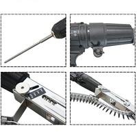 Outils de menuiserie Portable automatique décoration panneau de gypse chaîne chaîne ceinture sans fil vis pistolet tête de clou pour bois