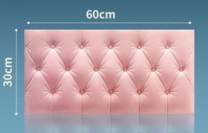 Pegatina de pared autoadhesiva 3D XPE moderna para dormitorio de niños 11mm de espesor, cubierta de bolsa suave anticolisión, tecnología en relieve - Product Image 5