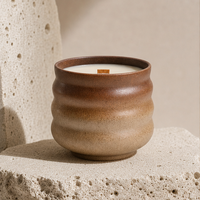Bougies parfumées en cire de soja écologiques, forme personnalisée, rétro, longue durée de combustion, pour la décoration de Noël à la maison, vente en gros
