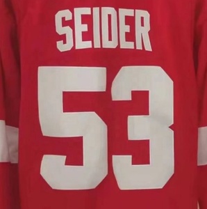 Camiseta de Hockey nacional de Detroit, <span class=keywords><strong>Moritz</strong></span>, Seider, roja, la mejor calidad, cosida - Product Image 1