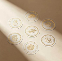 Étiquette alimentaire YSB de qualité congélateur, résistante à la condensation, avec estampage à chaud doré, conforme FDA, autocollante
