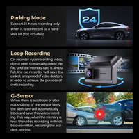 AD-561 Voiture Dvr Caméra Boîte Noire Avec Wifi 2k + 1k + 1k Enregistreur Vidéo Double Objectif Dashcam Avant et Arrière Dash Cam