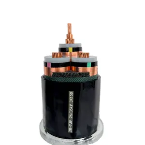 Tres núcleos 150mm2 Retardante MV Cable Conductor de cobre XLPE Cable de alimentación aislado