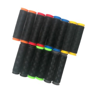 Puños de Manillar de Bicicleta de Dos Tonos, 22.2mm, de Goma de Alta Calidad, para Bicicleta de Montaña, Agarre Cómodo, Negro con Tapas de Colores - Product Image 4