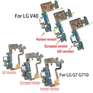 sạc lg v30 g7 g8 Suppliers-Đầu Nối Đế Sạc Micro USB Cổng Sạc Micrô Phụ Tùng Thay Thế Cáp Flex Cho LG G6 G7 G8 Q7 Q8 V30 V40 V50