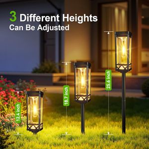 Lumières de pelouse de jardin à LED à énergie solaire nouveau <span class=keywords><strong>design</strong></span> plus lumineux éclairage paysager de voie extérieure étanche IP65 <span class=keywords><strong>d</strong></span>écor - Product Image 5