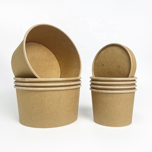 Personalisierte 12oz Lebensmittelgeeignete Kraftpapier-Suppenbox für Pommes Frites, Ramen und Brei zum Mitnehmen mit Verkaufsfunktion - Product Image 2