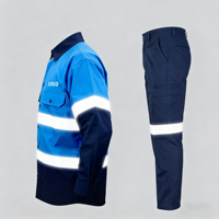 Vêtements de travail en coton, chemise, pantalon, uniforme, combinaison de travail, construction, exploitation minière, industrie, vêtements de sécurité réfléchissants, vêtements de travail haute visibilité