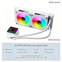 Ventilateur de boîtier de haute qualité 120 mm compatible LGA1851 AM5 AM4, durée de vie 100 000 h, 5 V ARGB, PWM 4 broches