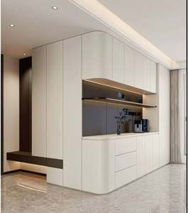 Armoire à chaussures durable personnalisée Arc avec un design moderne pour le salon et la salle à manger, rangement en bois de haute qualité - Product Image 5