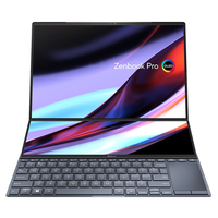 Zenbook PRO DUO i9-13900H layar ganda baru RTX4060 2.8K 120Hz 18 inci laptop Gaming tingkat tinggi